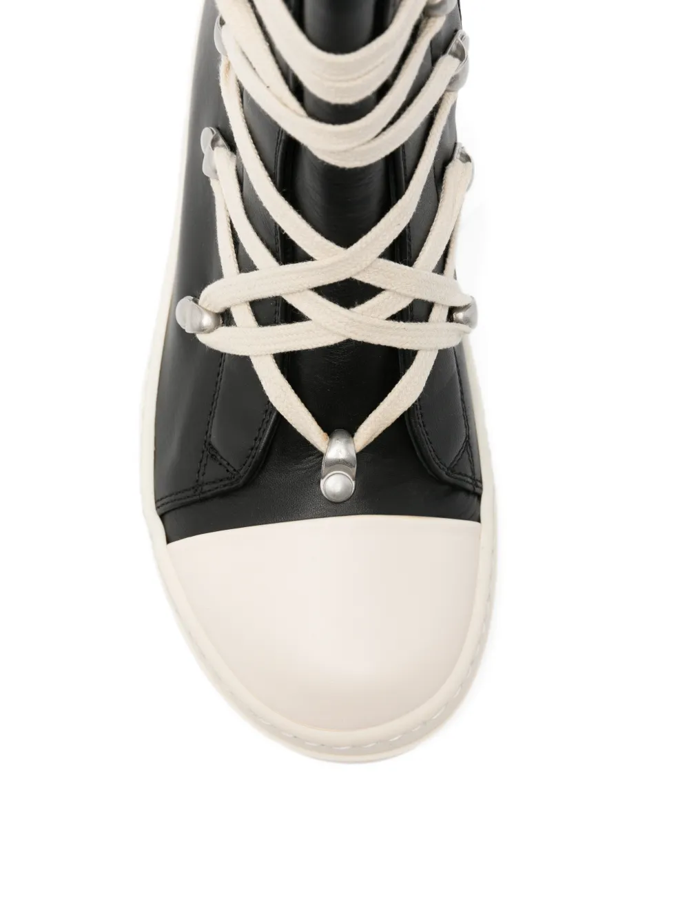 Rick Owens Kids lace-up high-top sneakers Zwart