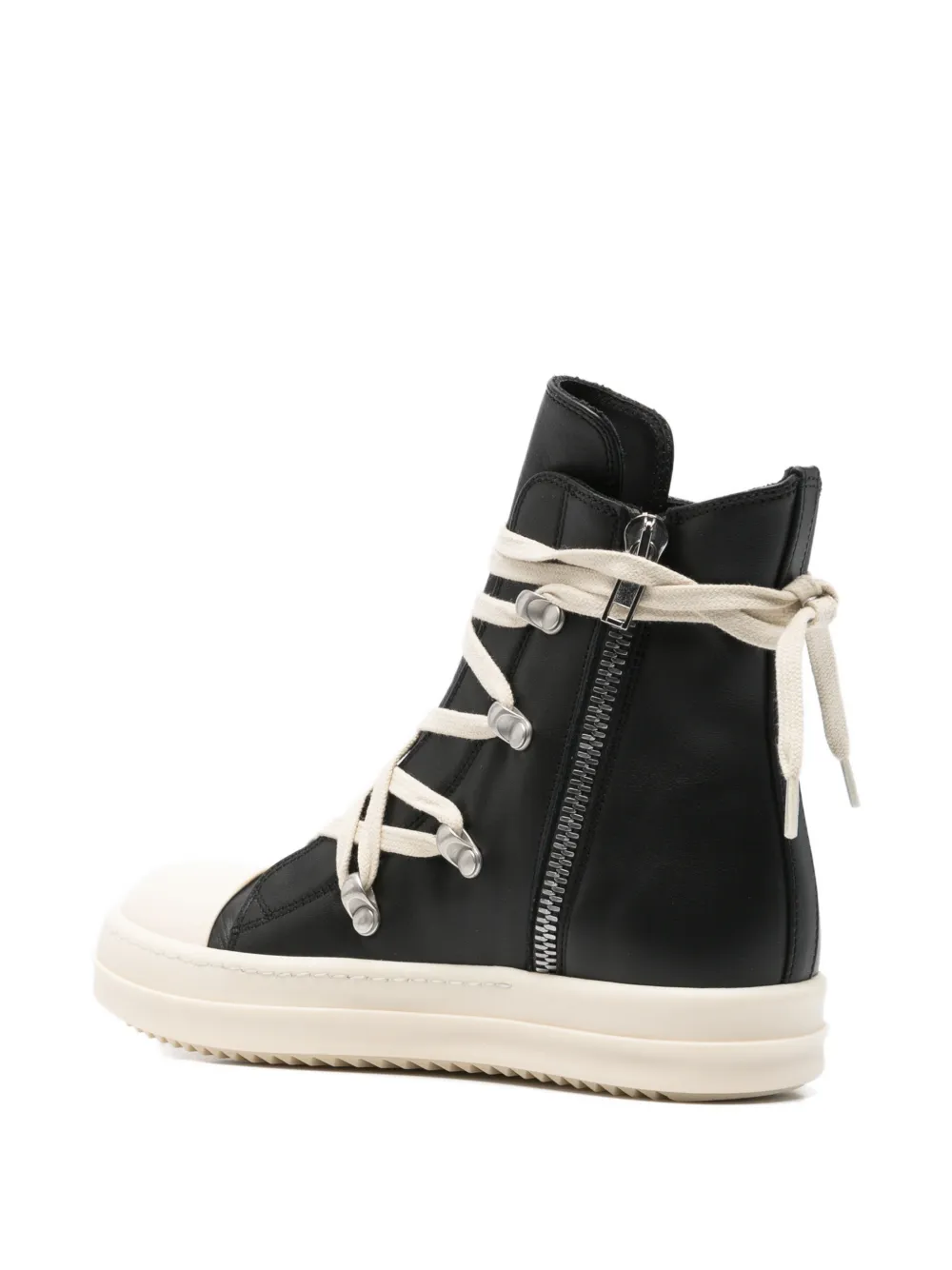 Rick Owens Kids lace-up high-top sneakers Zwart