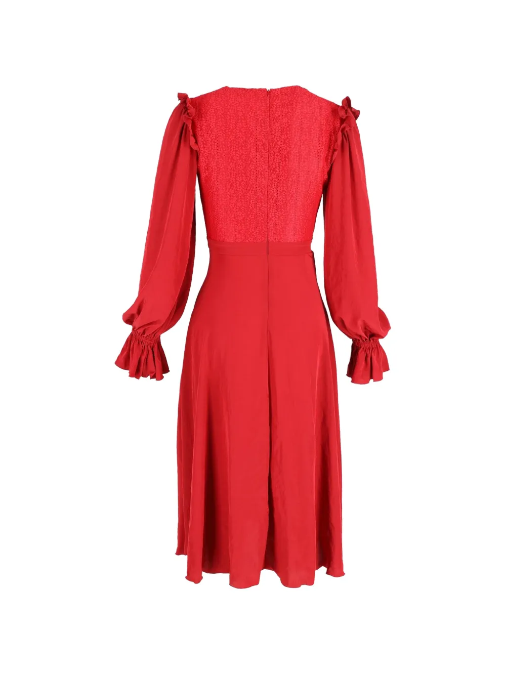 philosophy long sleeve dress Philosophy Di Lorenzo Serafini Draped Long-sleeve Midi Dress