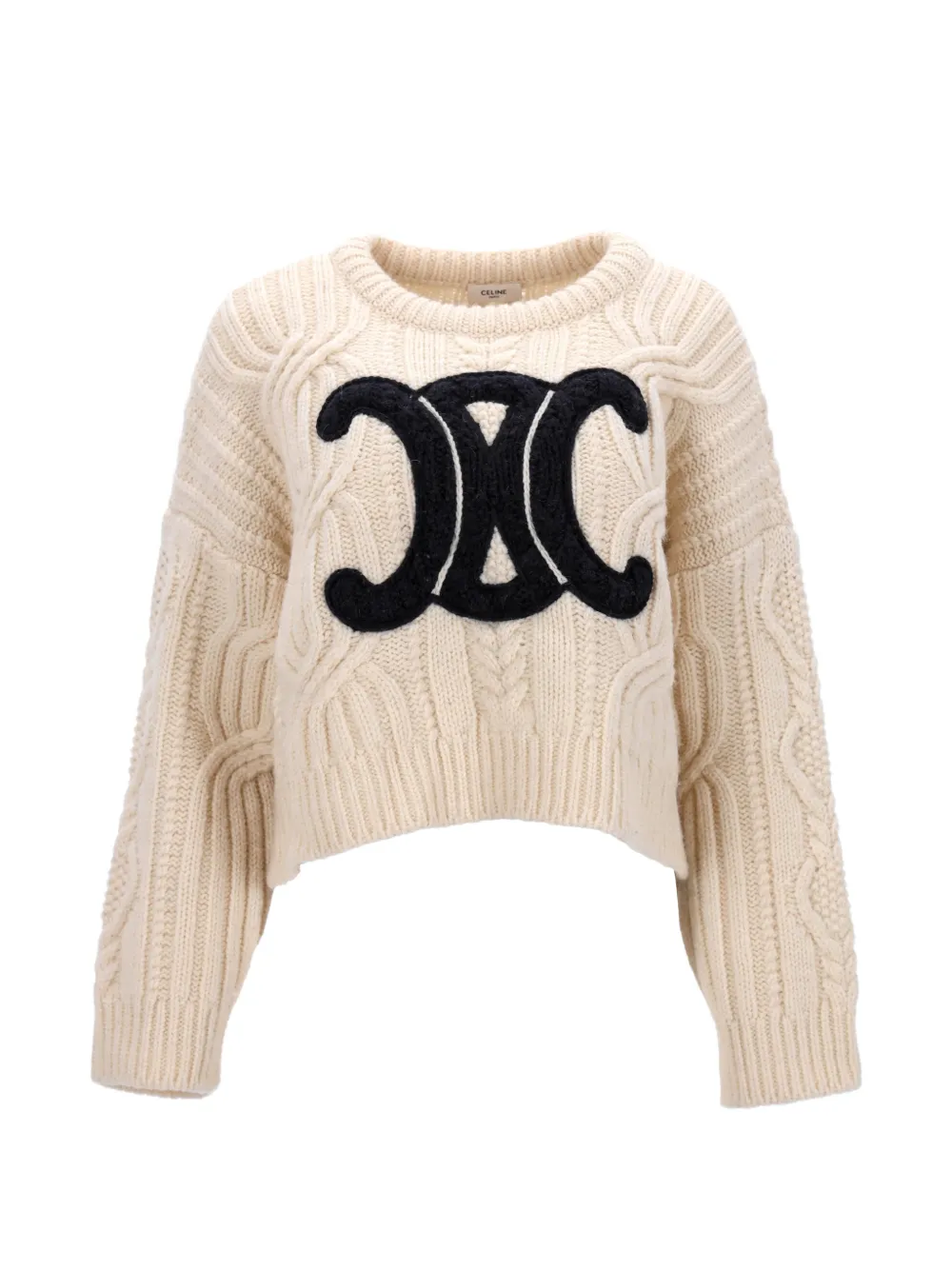 Celine Pre-Owned Triomphe knitted sweater - Toni neutri