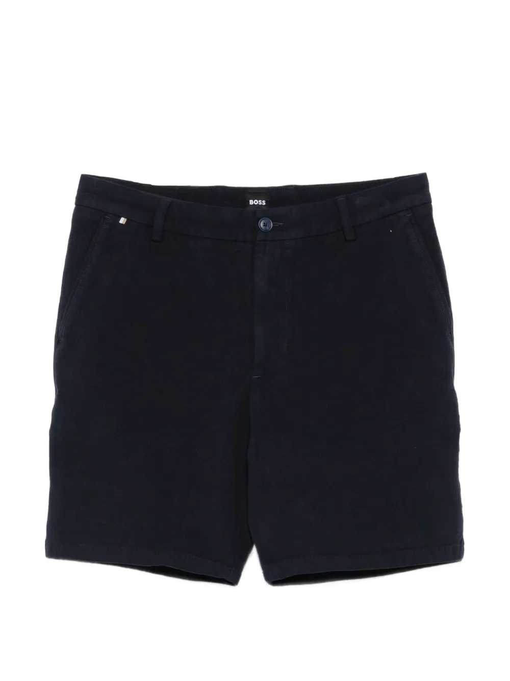 BOSS Kane logo-detail chino shorts - Blu