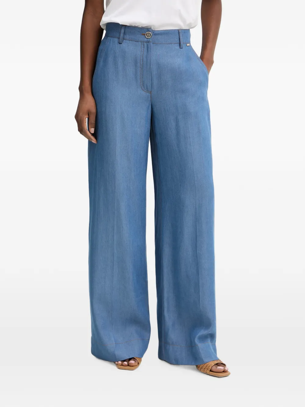 FRACOMINA palazzo trousers - Blu