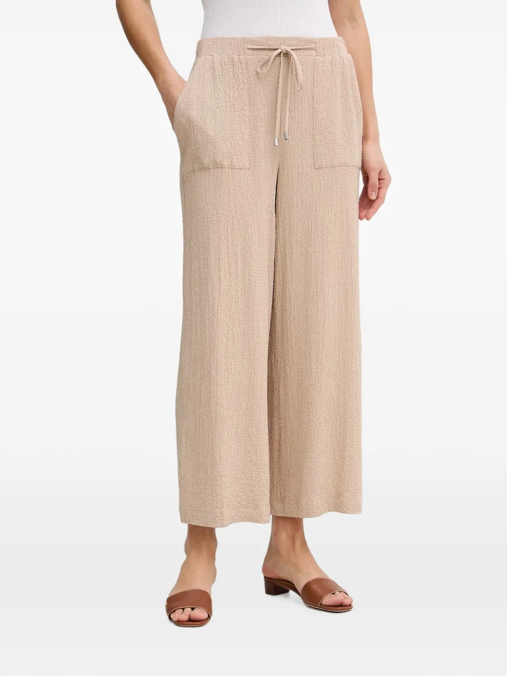 Joseph Ribkoff crinkled drawstring palazzo pants