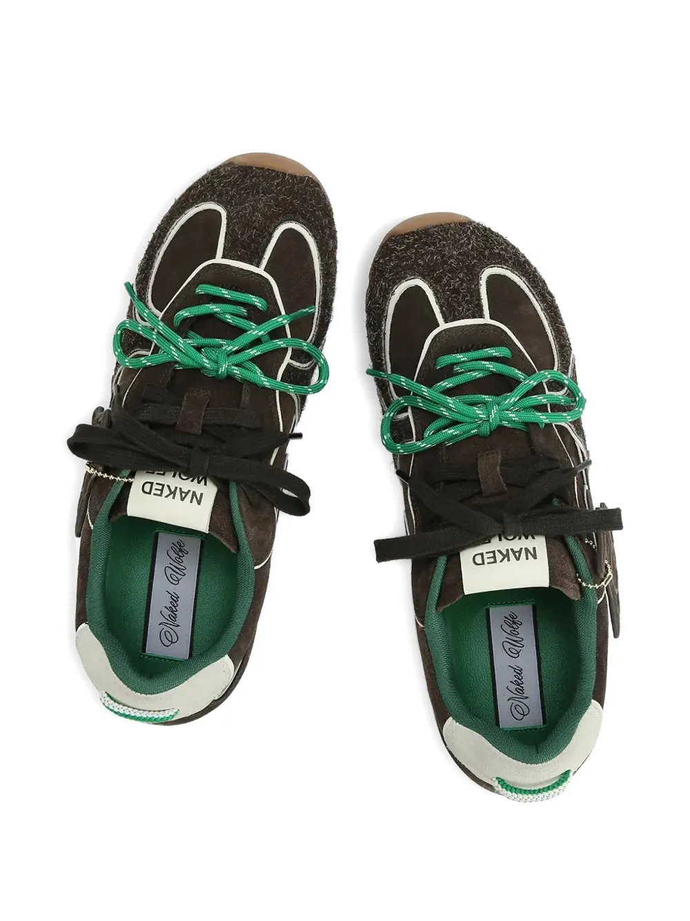 NAKED WOLFE Ace sneakers met vlakken Bruin