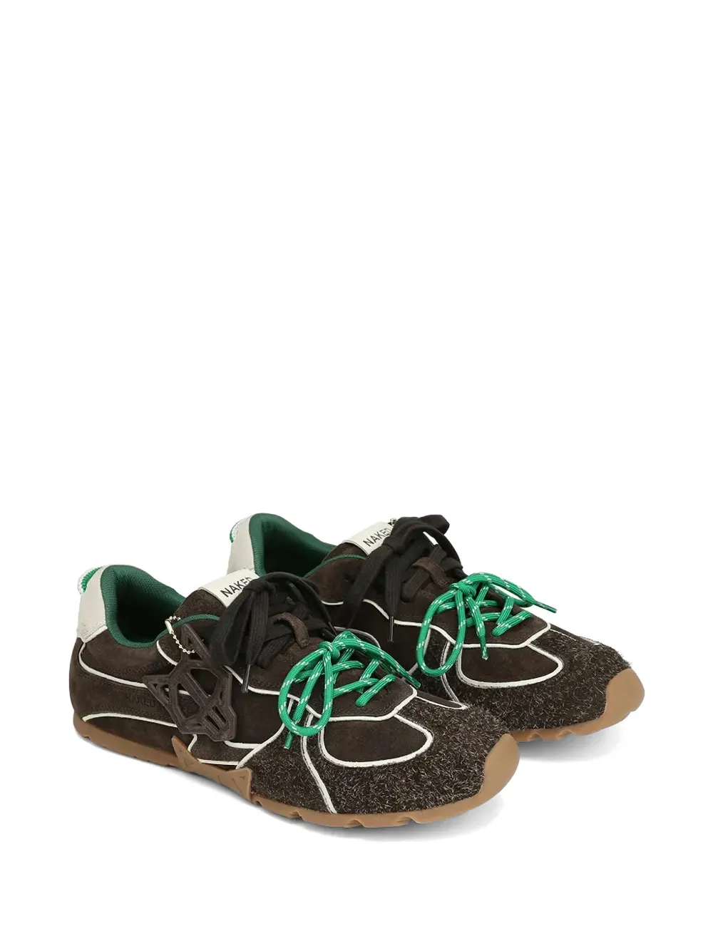 NAKED WOLFE Ace sneakers met vlakken Bruin