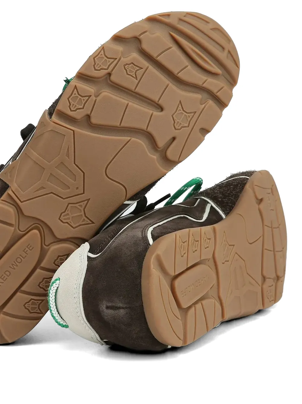 NAKED WOLFE Ace sneakers met vlakken Bruin
