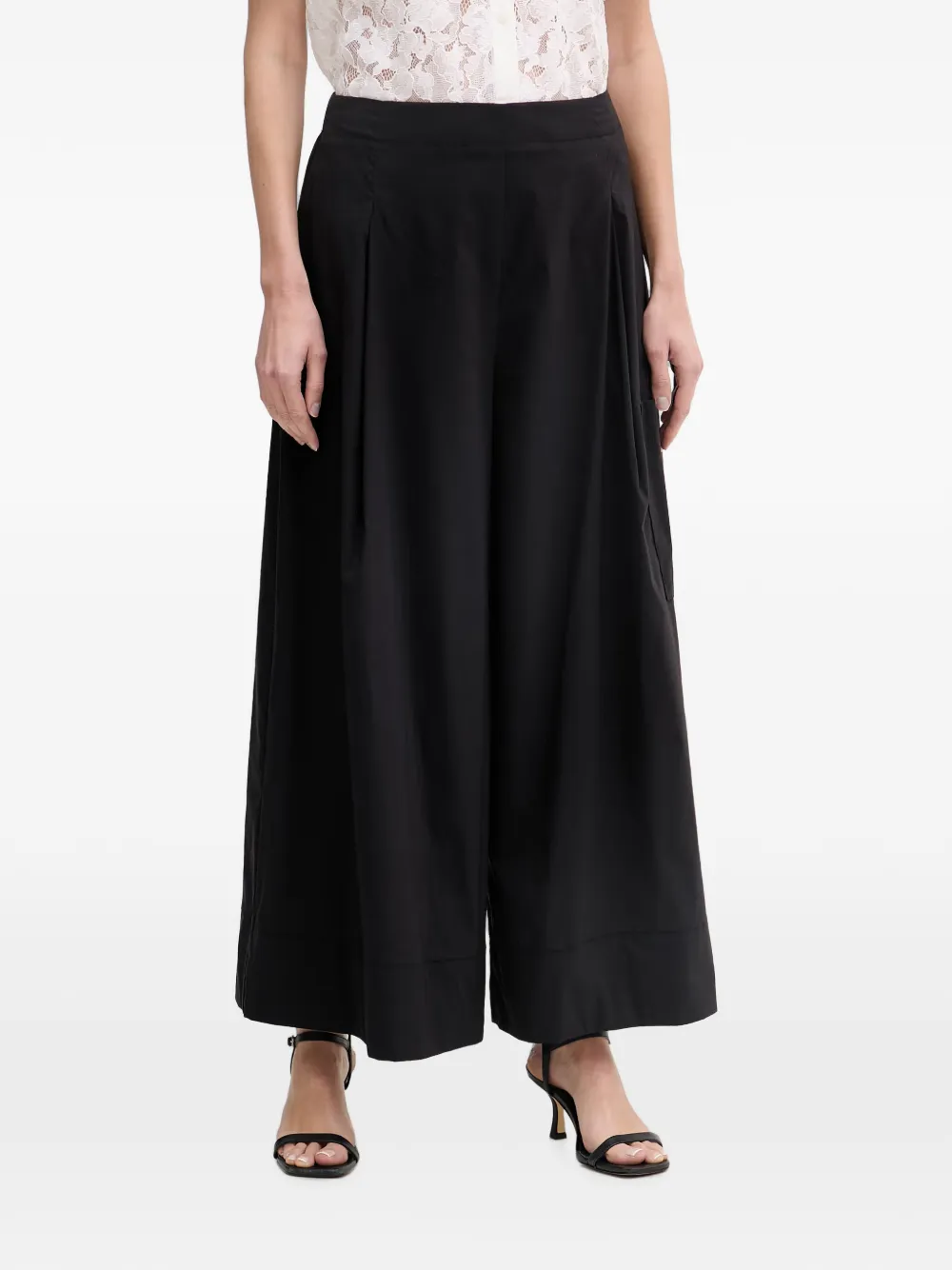 Joseph Ribkoff pleated wide-leg palazzo pants