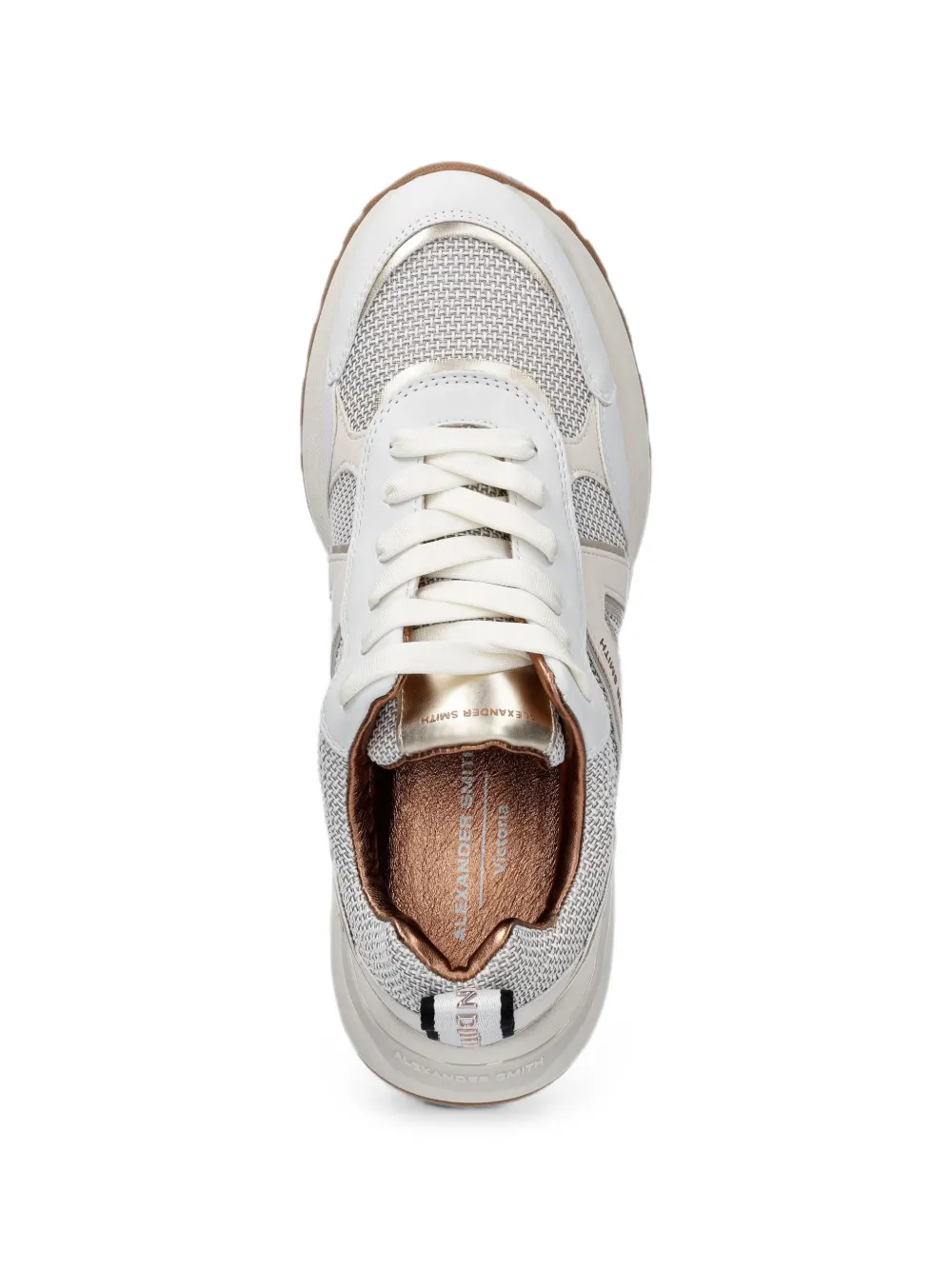 Alexander Smith Victoria chunky-sole panelled sneakers Wit