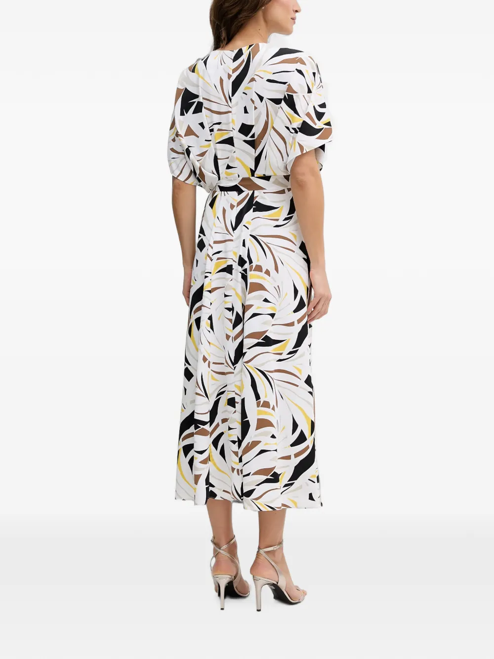 Joseph Ribkoff Midi-jurk met abstracte print Wit