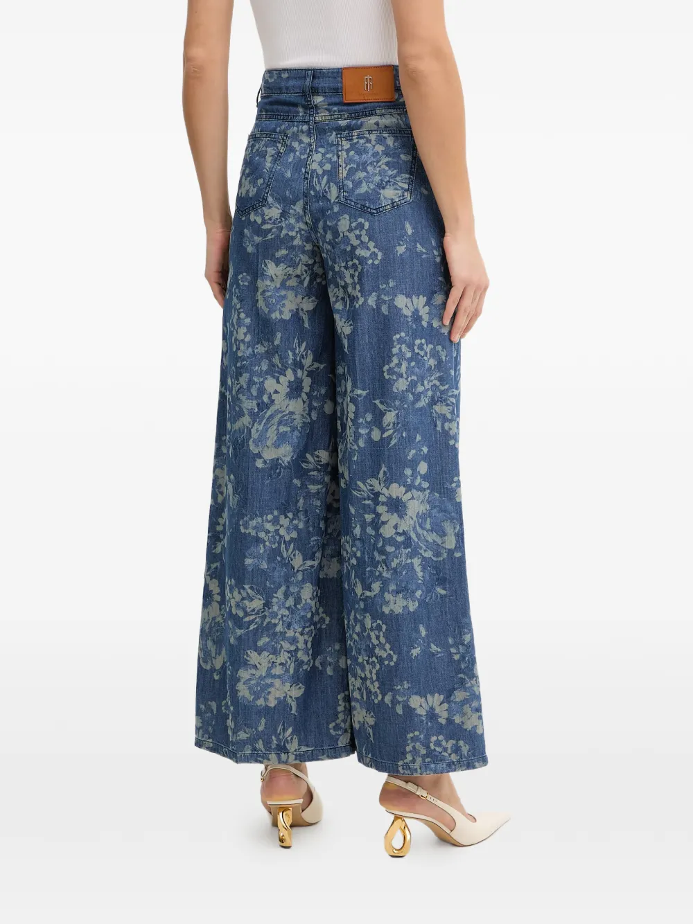 FRACOMINA Palazzo broek Blauw