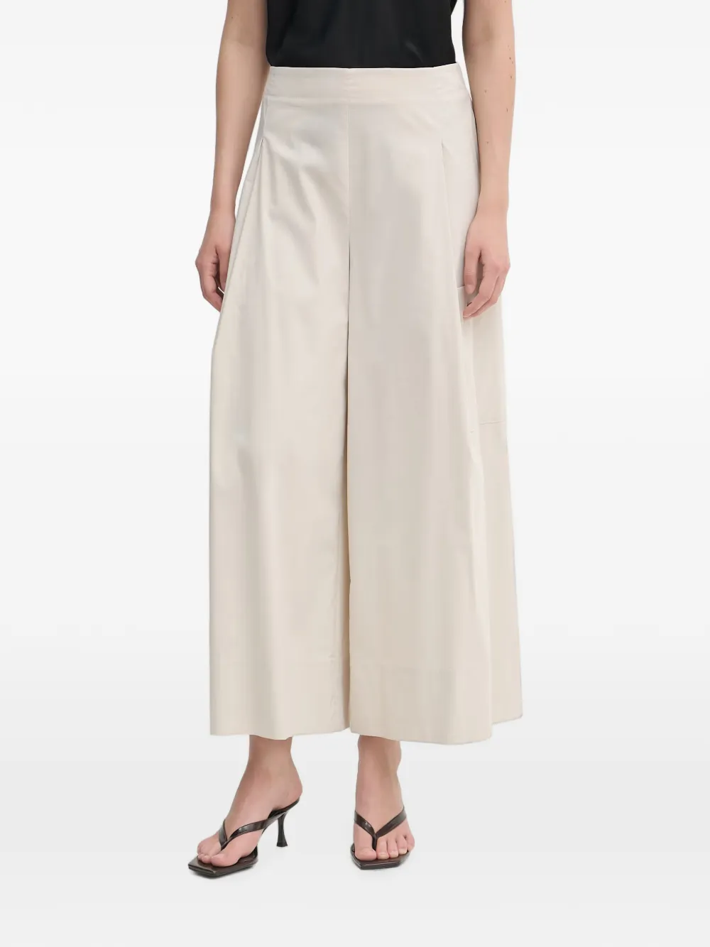 Joseph Ribkoff Patch-pocket Wide-leg Palazzo Pants In Neutral
