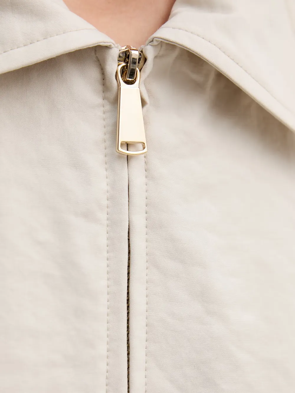 Joseph Ribkoff Top met korte mouwen en rits Beige