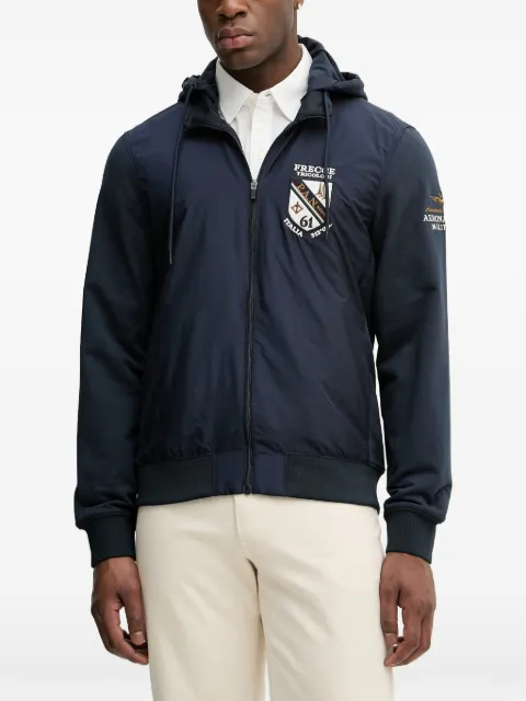 Aeronautica Militare Frecce Tricolori patch-detail zip-up hoodie