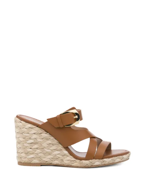 Stuart Weitzman Sai buckle-fastening wedge espadrilles
