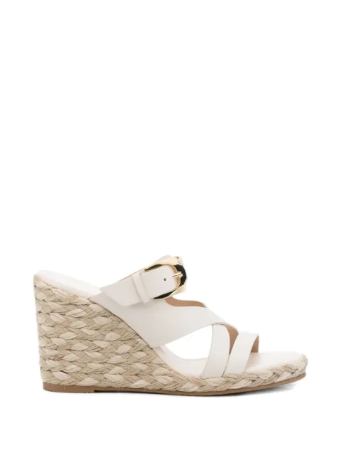 Stuart Weitzman Sai buckle-fastening wedge espadrilles