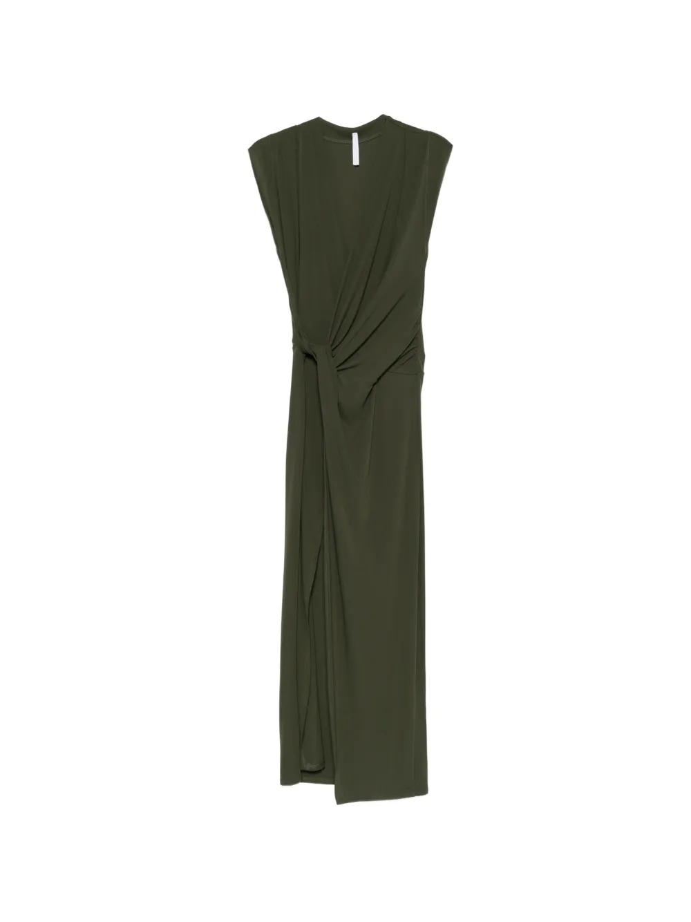 IMPERIAL knot-detail maxi dress - Verde