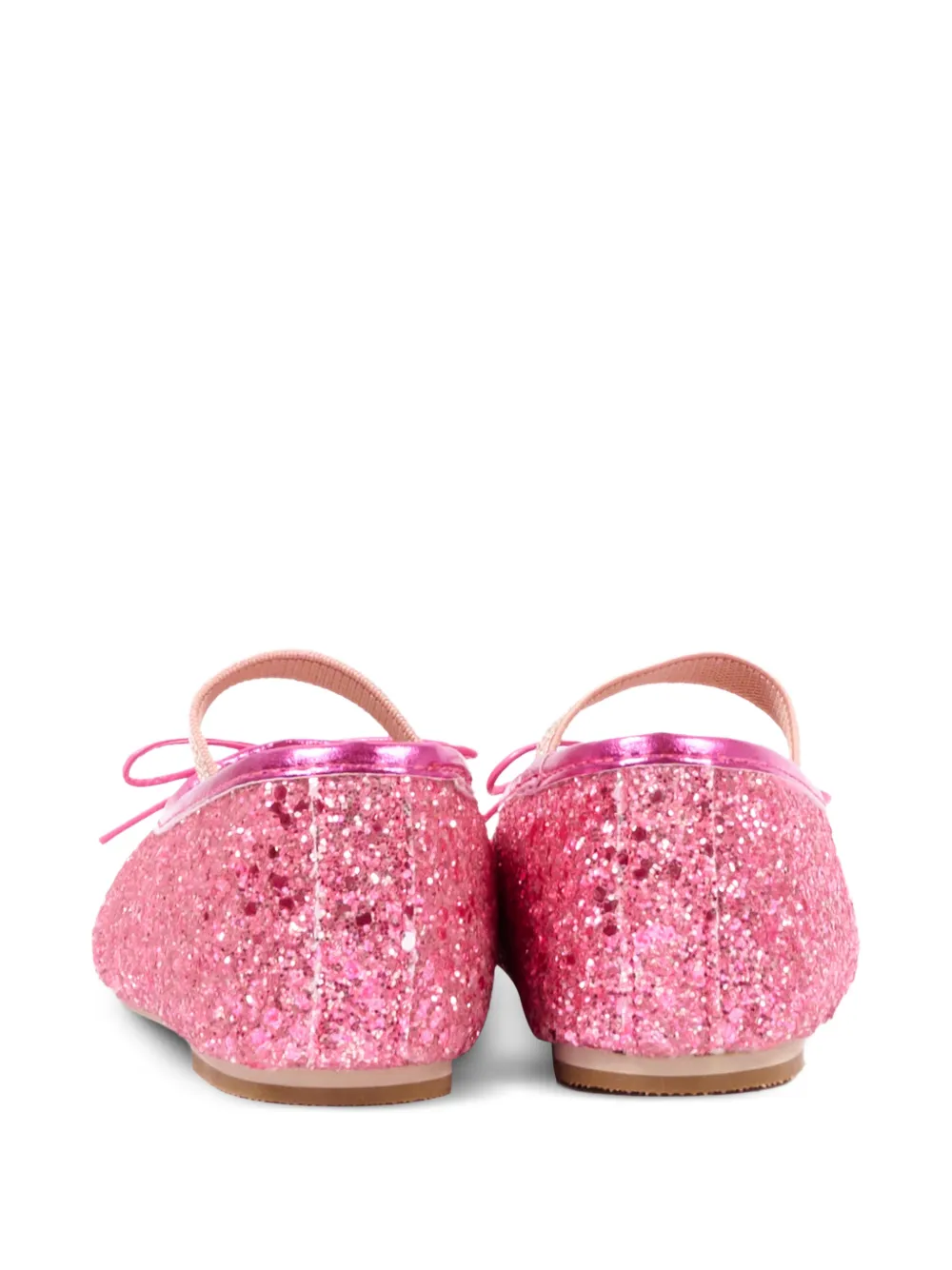 Colors Of California Ballerina's met glitters en strik Roze