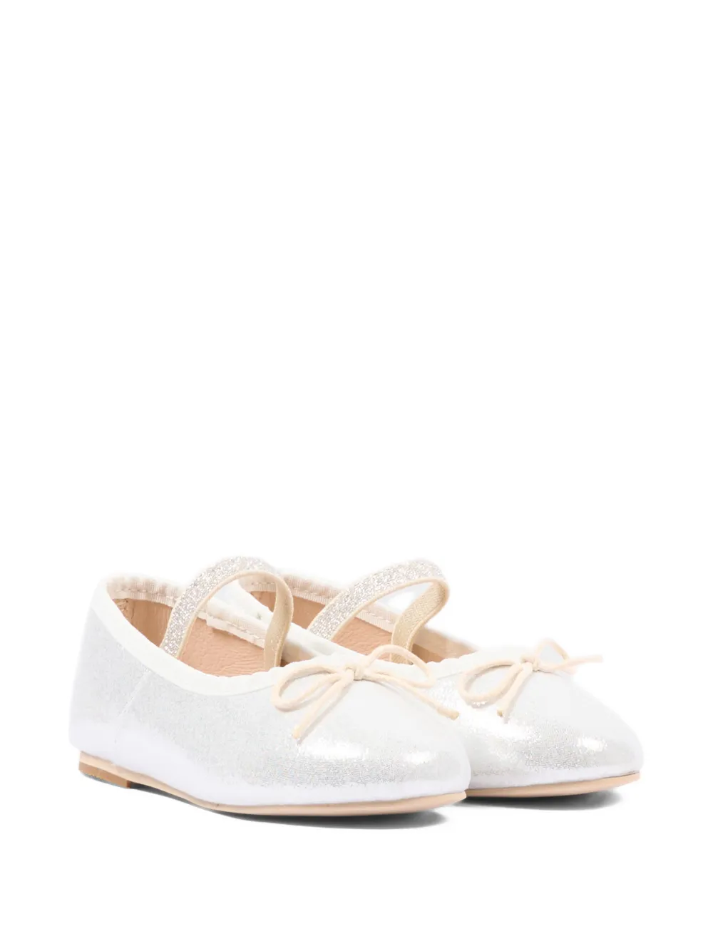 Colors Of California Ballerine con fiocco - Argento