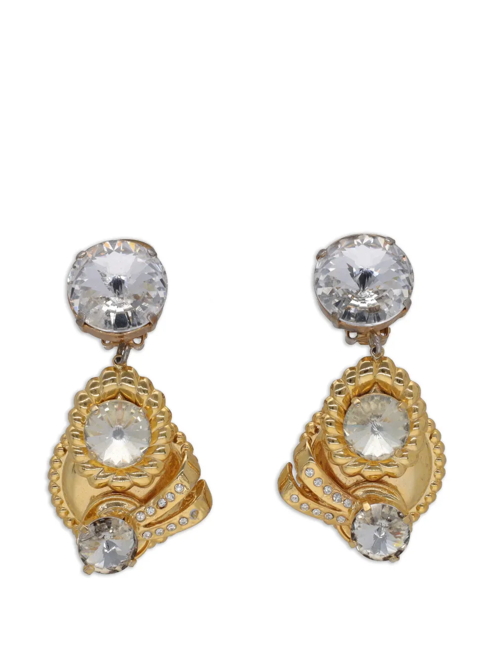 BOZART Clip-on drop earrings - Oro