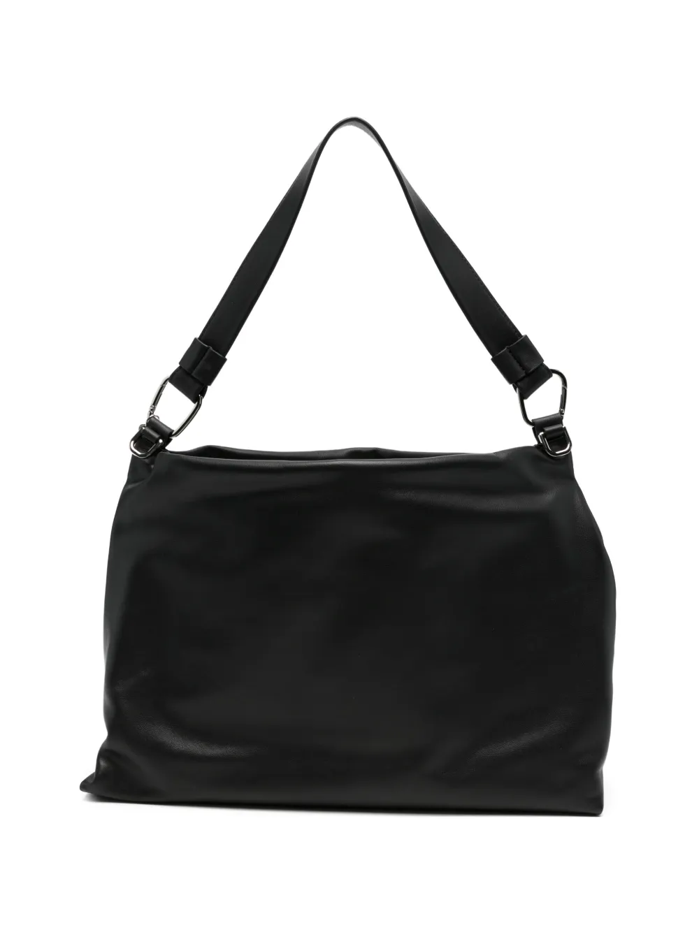 cromia Kai grained leather shoulder bag - Nero