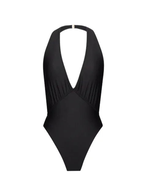 Saint Laurent halterneck open-back swimsuit