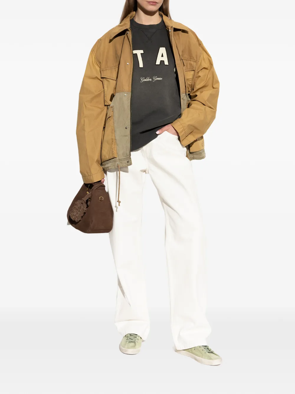 Golden Goose Katoenen jack Beige