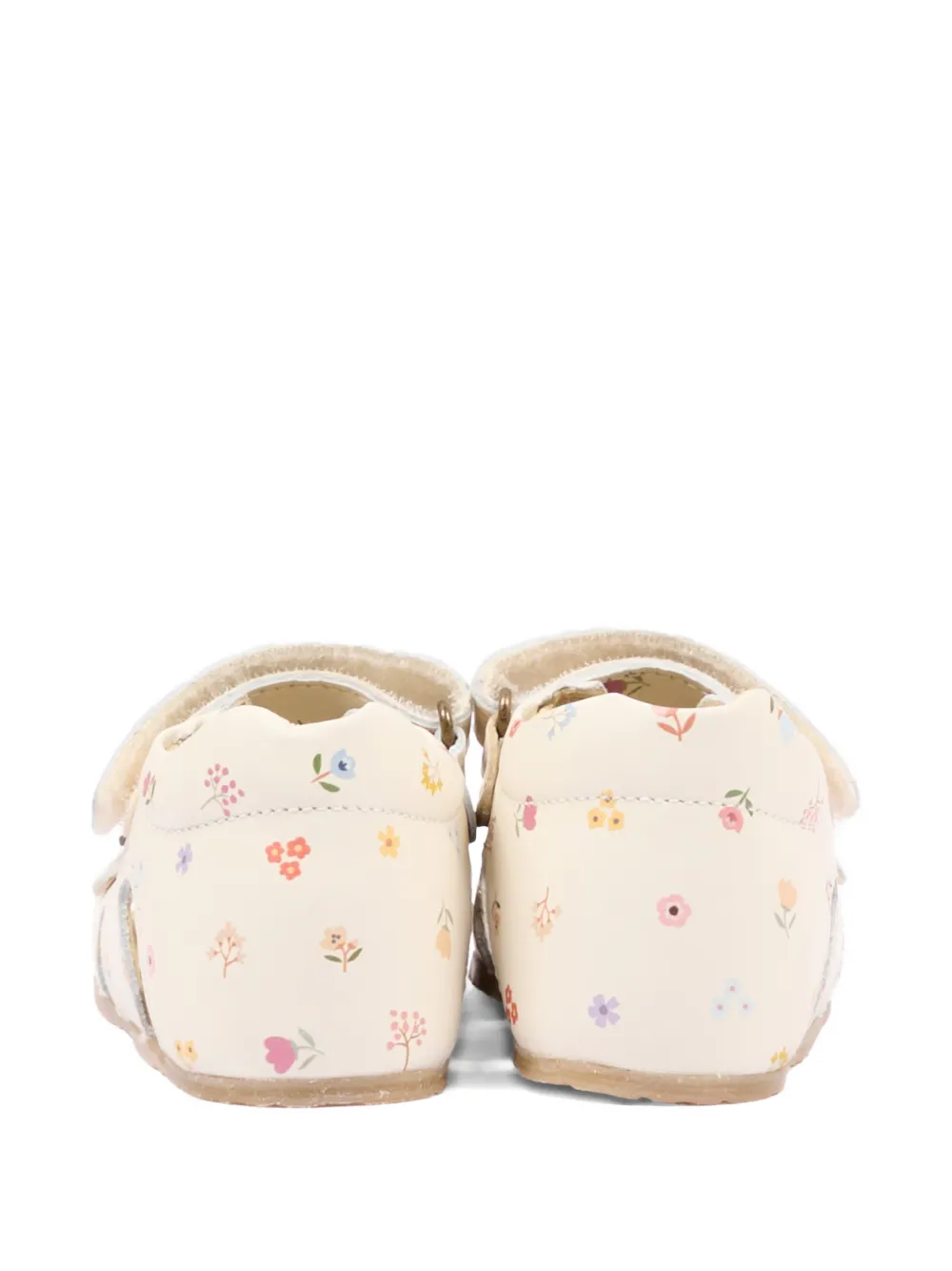 Falcotto floral buckle sandals Beige