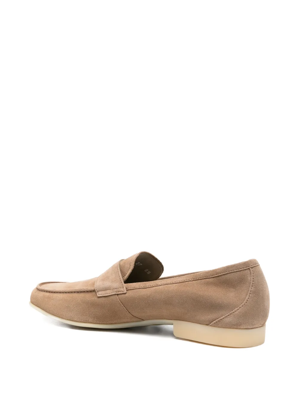 Fratelli Rossetti suede penny loafers Beige
