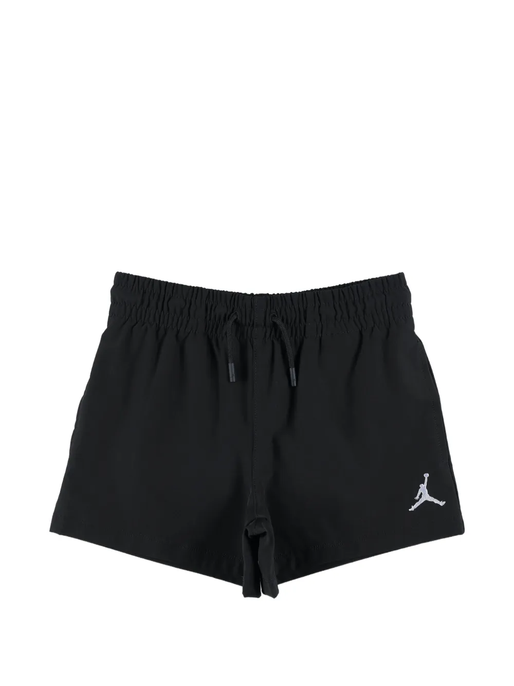 Nike Kids embroidered-logo drawstring shorts - Schwarz