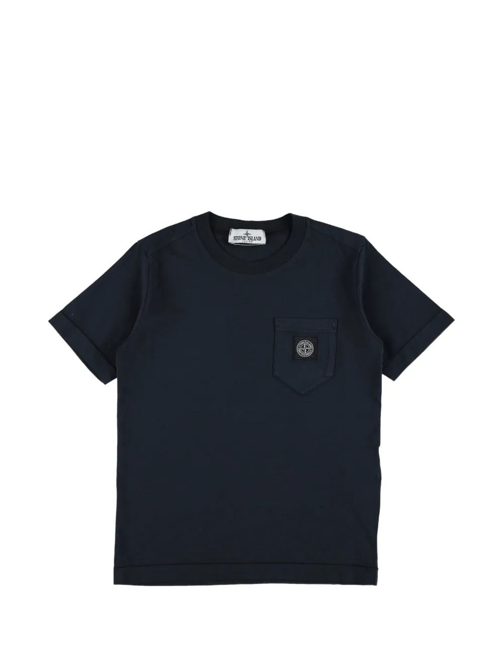 Stone Island Junior patch-pocket T-shirt - Blu