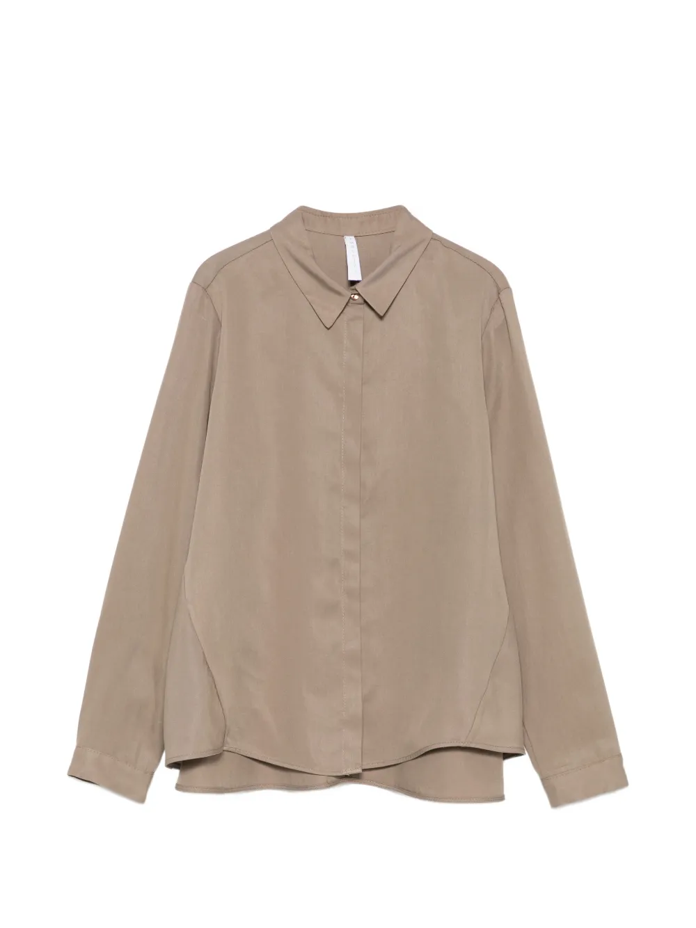 IMPERIAL layered-hem shirt - Toni neutri