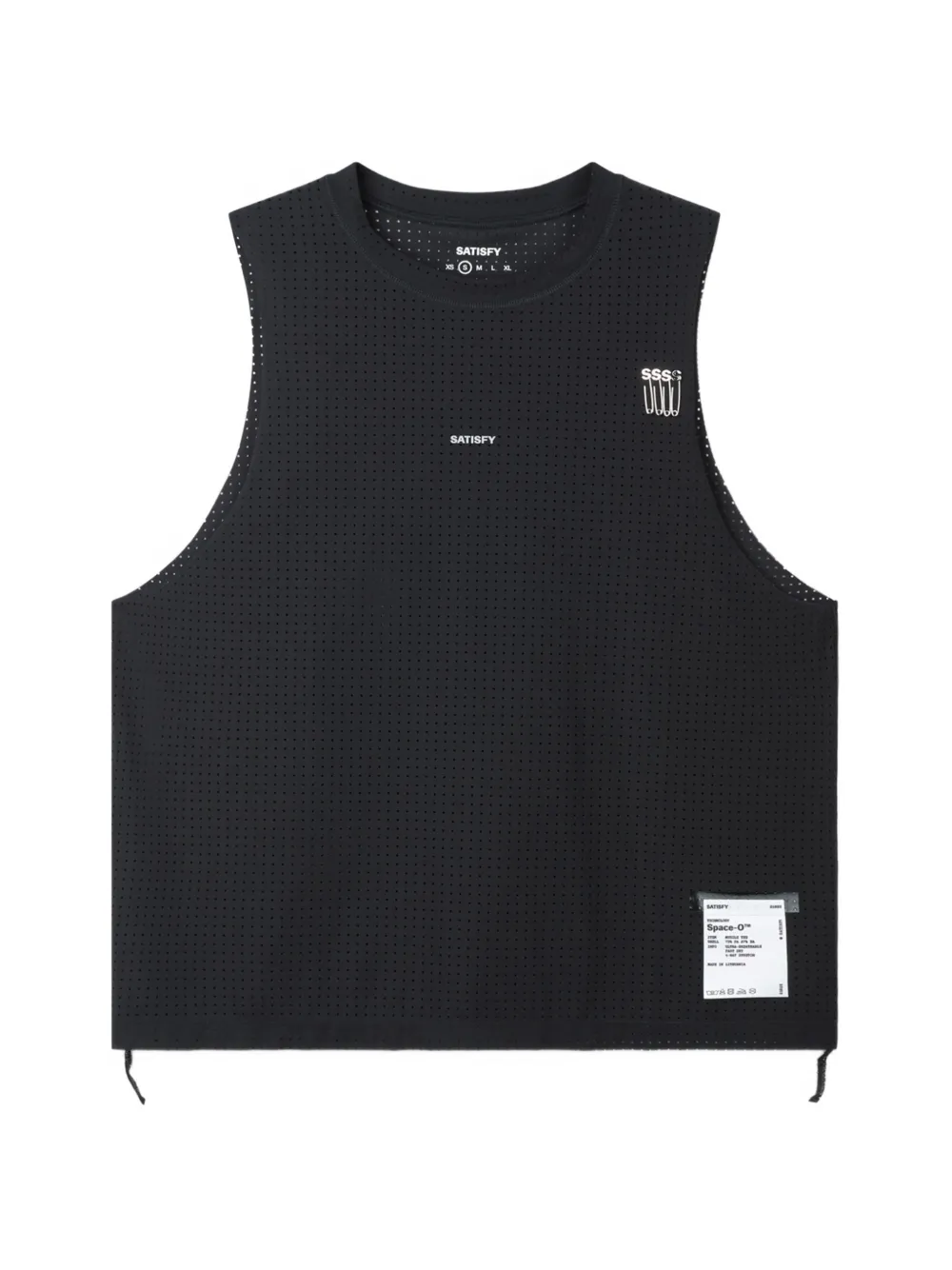 Satisfy Space‑O™ sleeveless tank top - Nero