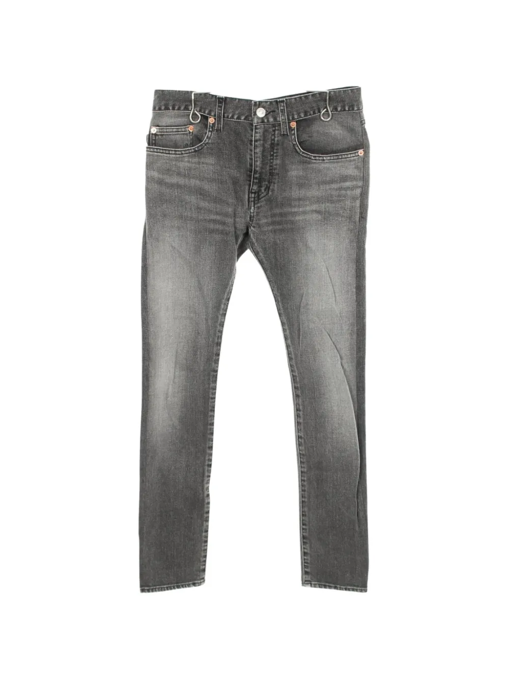 Balenciaga Pre-Owned 2010s distressed straight-leg jeans - Grigio