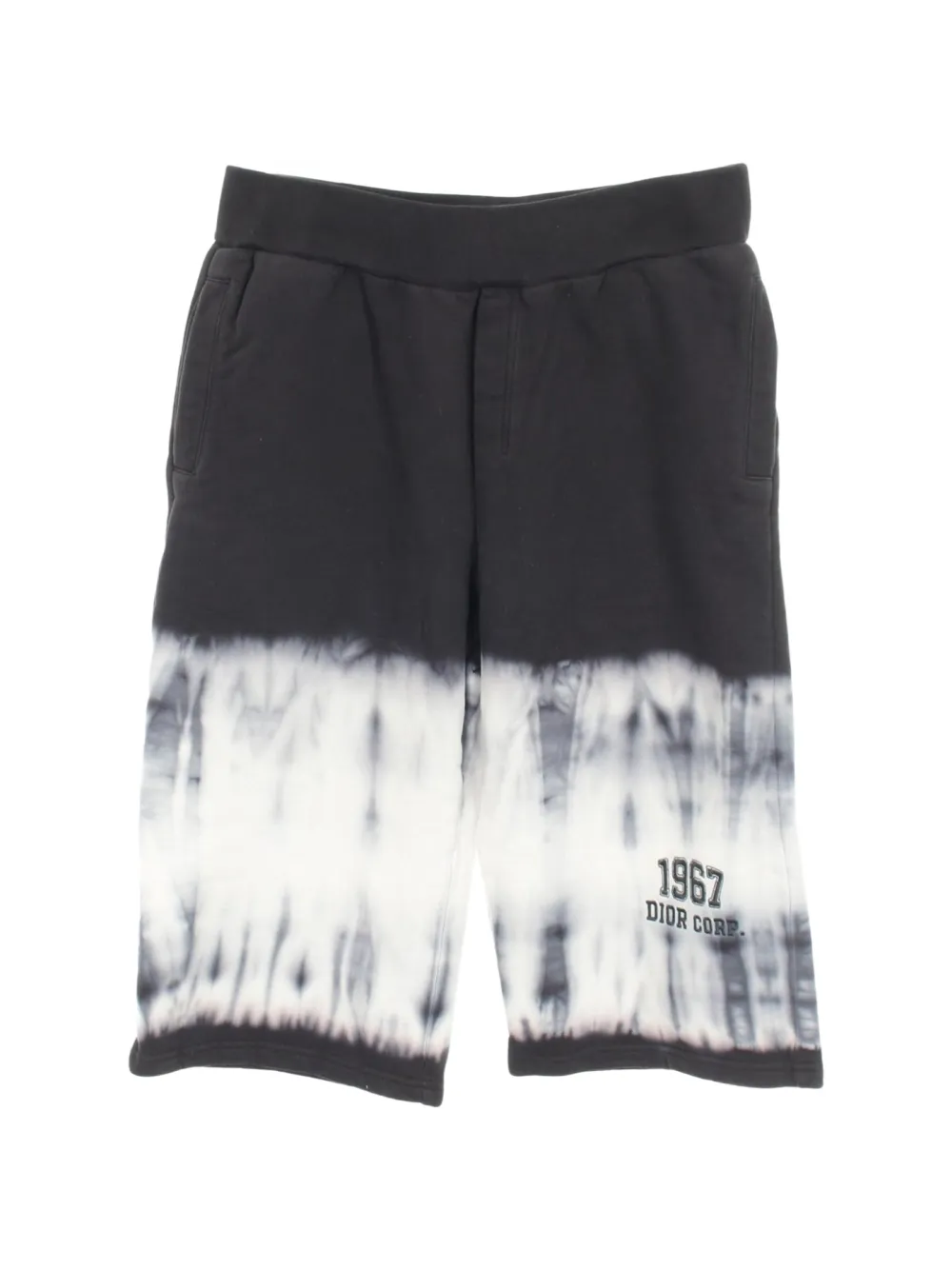 Christian Dior Pre-Owned 2020s tie-dye embroidered-detail track pants - Nero