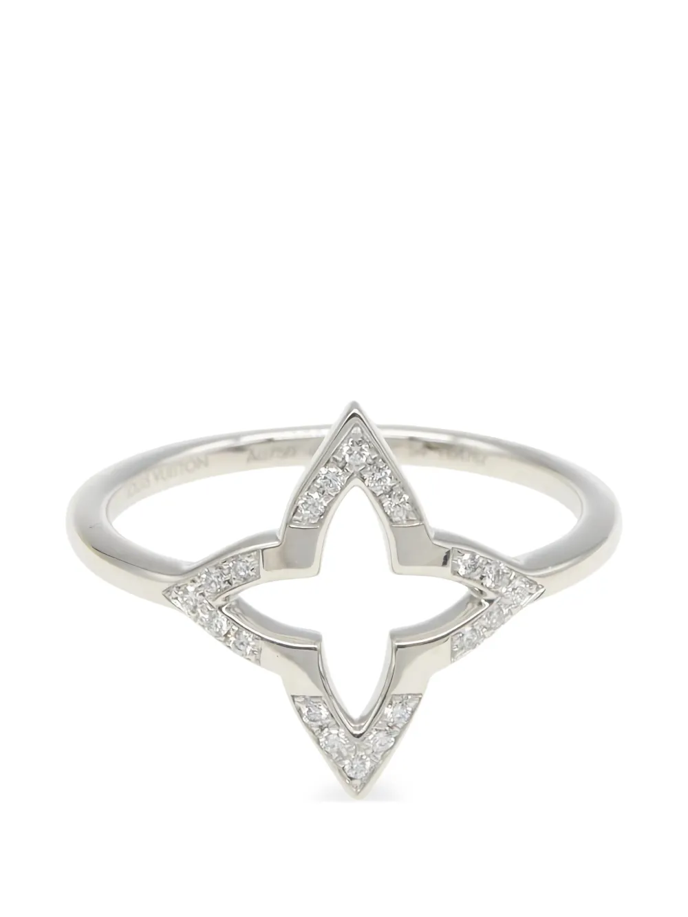 Louis Vuitton Pre-Owned 2010s Blossom diamond ring - Argento
