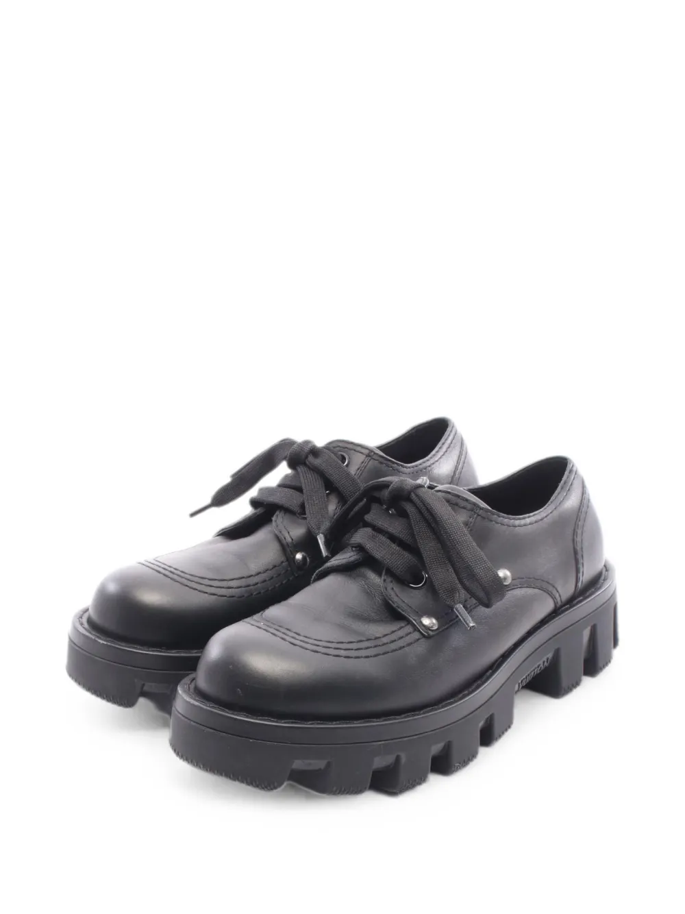 Louis Vuitton Pre-Owned 2023 leather derby shoes - Schwarz