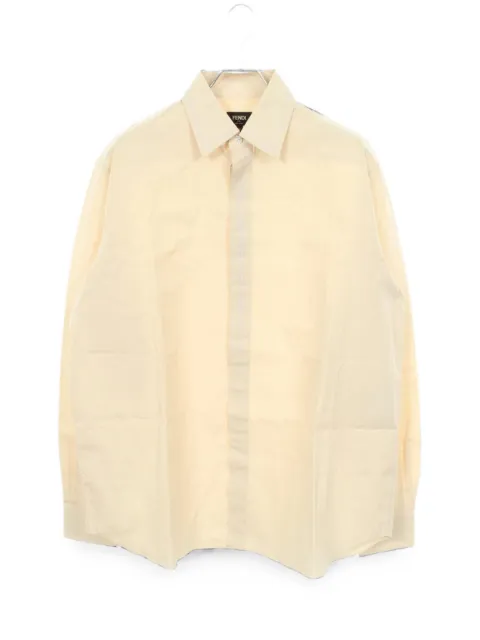 Fendi Pre-Owned 2000s embroidered-detailing long-sleeved shirt