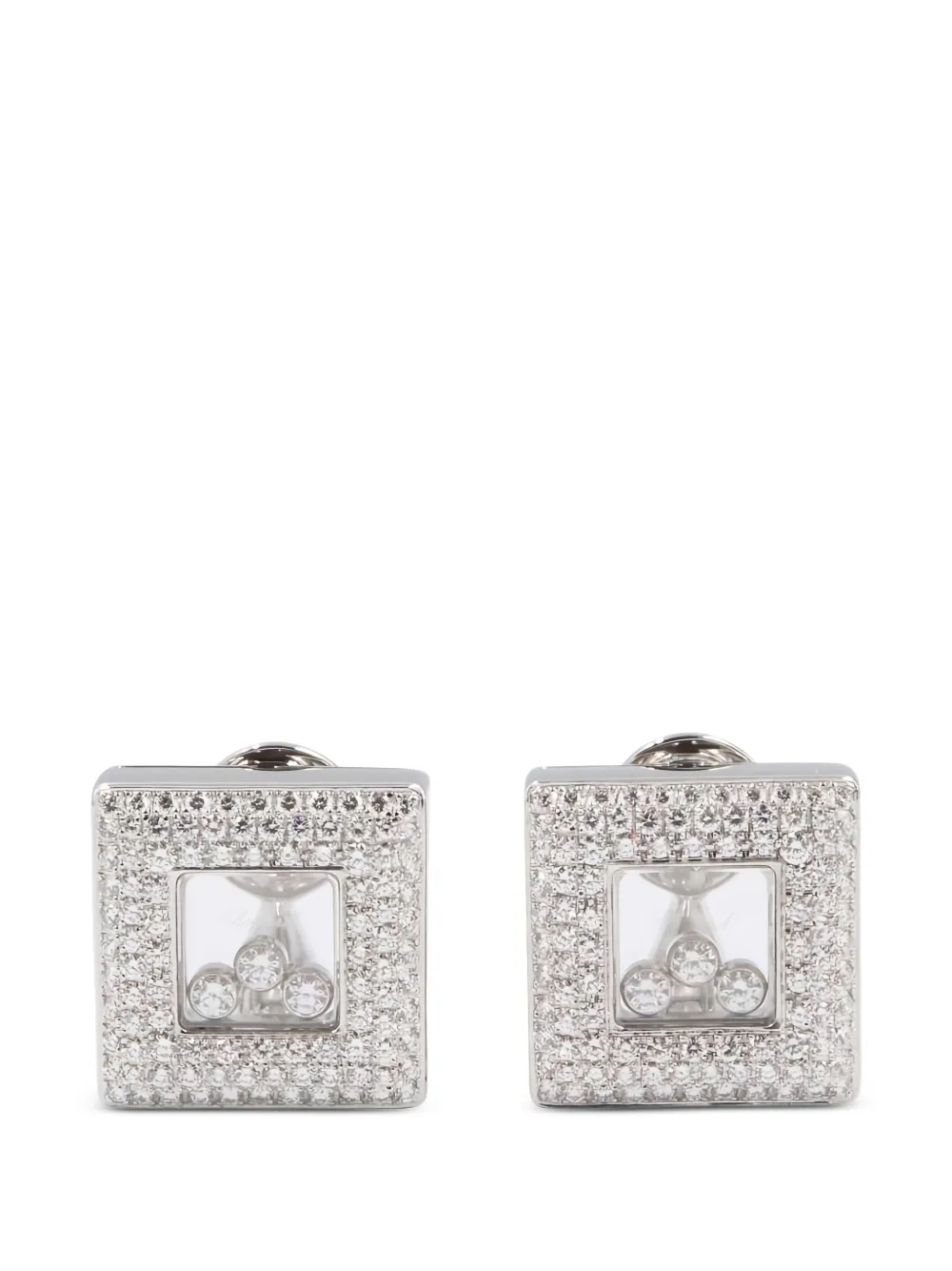Chopard Pre-Owned Happy Diamonds earrings - Argento