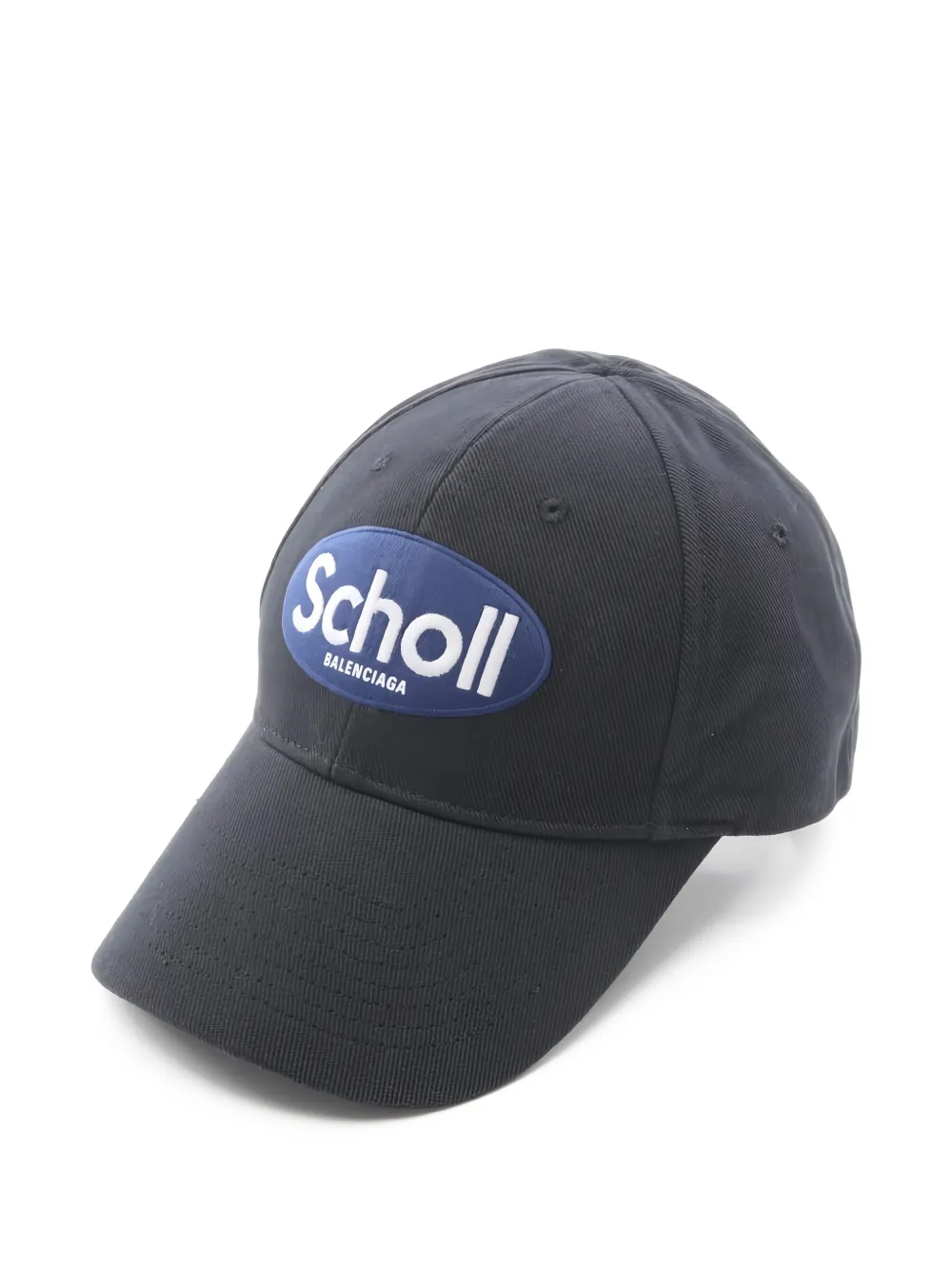Balenciaga Pre-Owned x Scholl 2020s logo baseball cap - Schwarz
