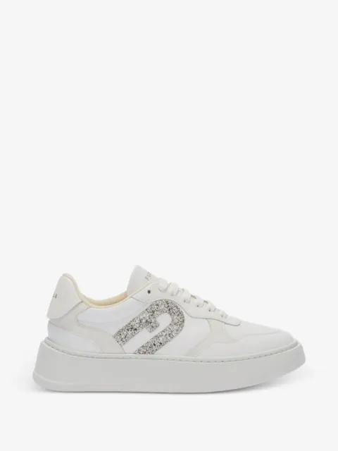 Furla tenis con logo con glitter 