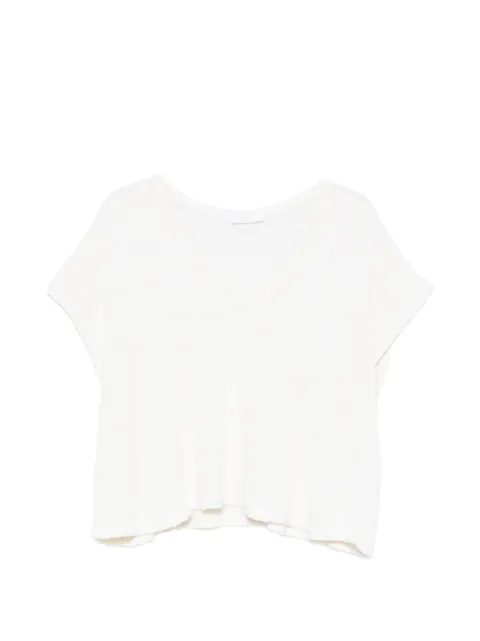 Fedeli V-neck short-sleeve sweater