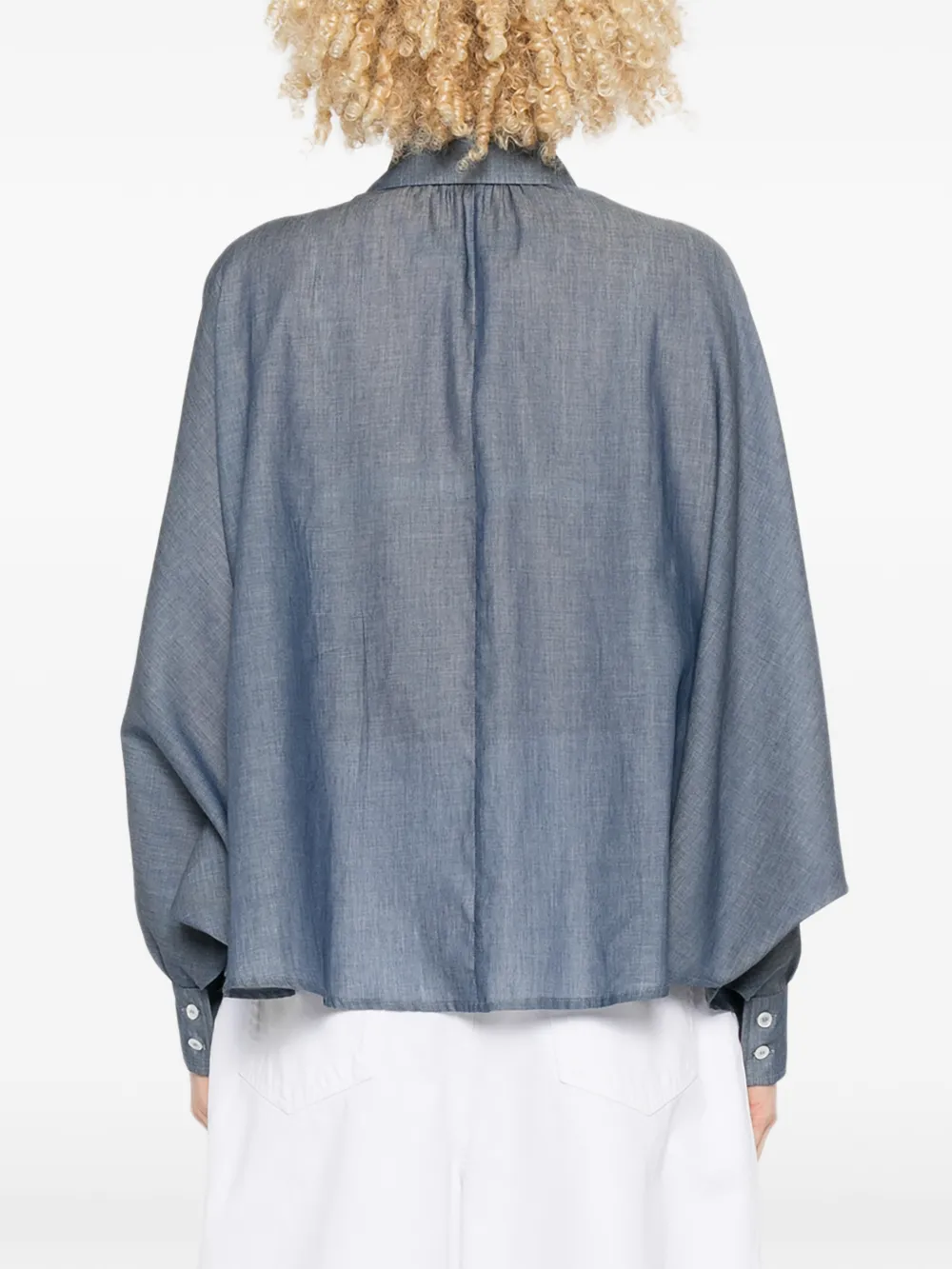 Fedeli Serra katoenen overhemd Blauw