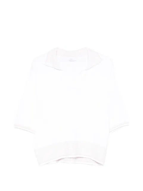 Fedeli gingham-check-trim sweater