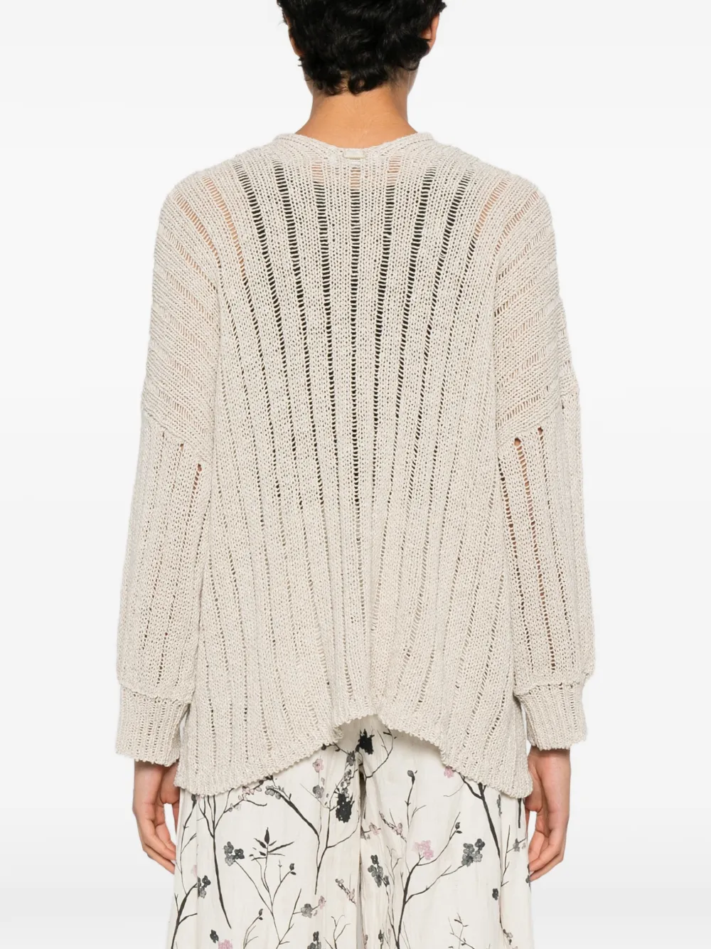 Fedeli Opengebreide trui Beige