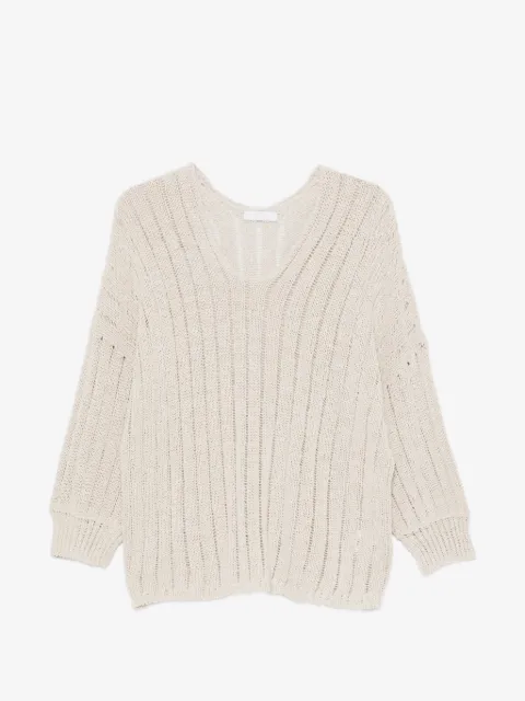 Fedeli open-knit sweater