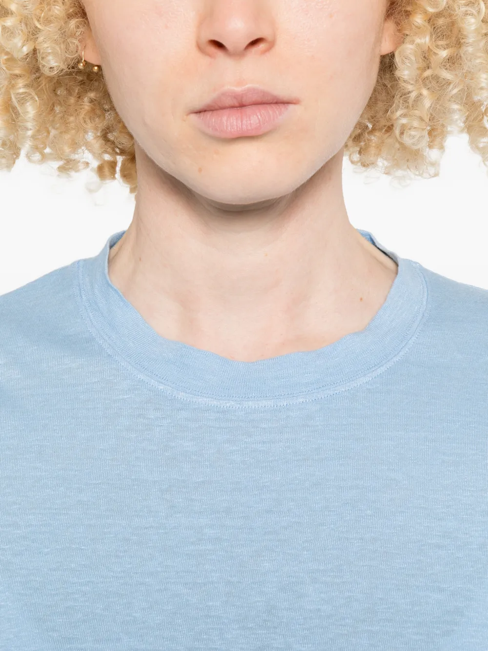 Fedeli T-shirt met ronde hals Blauw