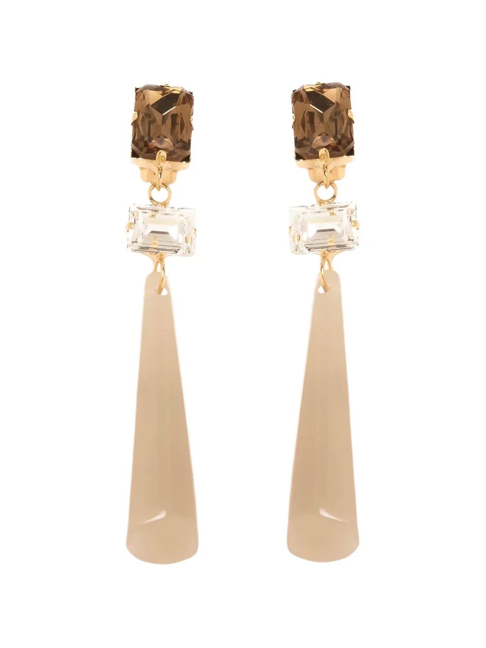 Silvia Gnecchi Andrea crystal-embellished earrings - Oro