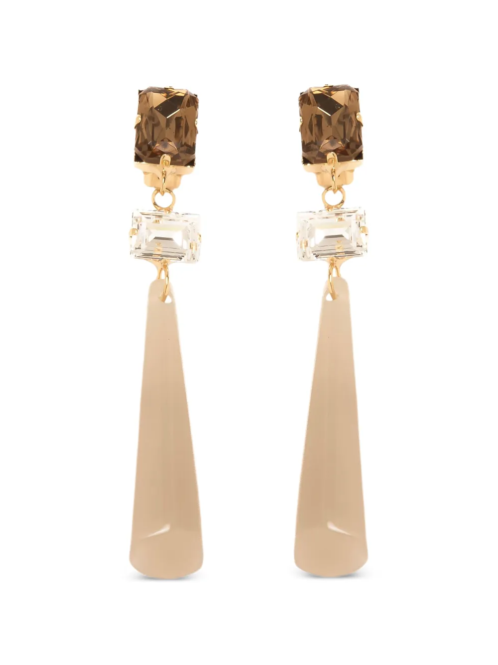 Silvia Gnecchi Andrea crystal-embellished earrings - Oro