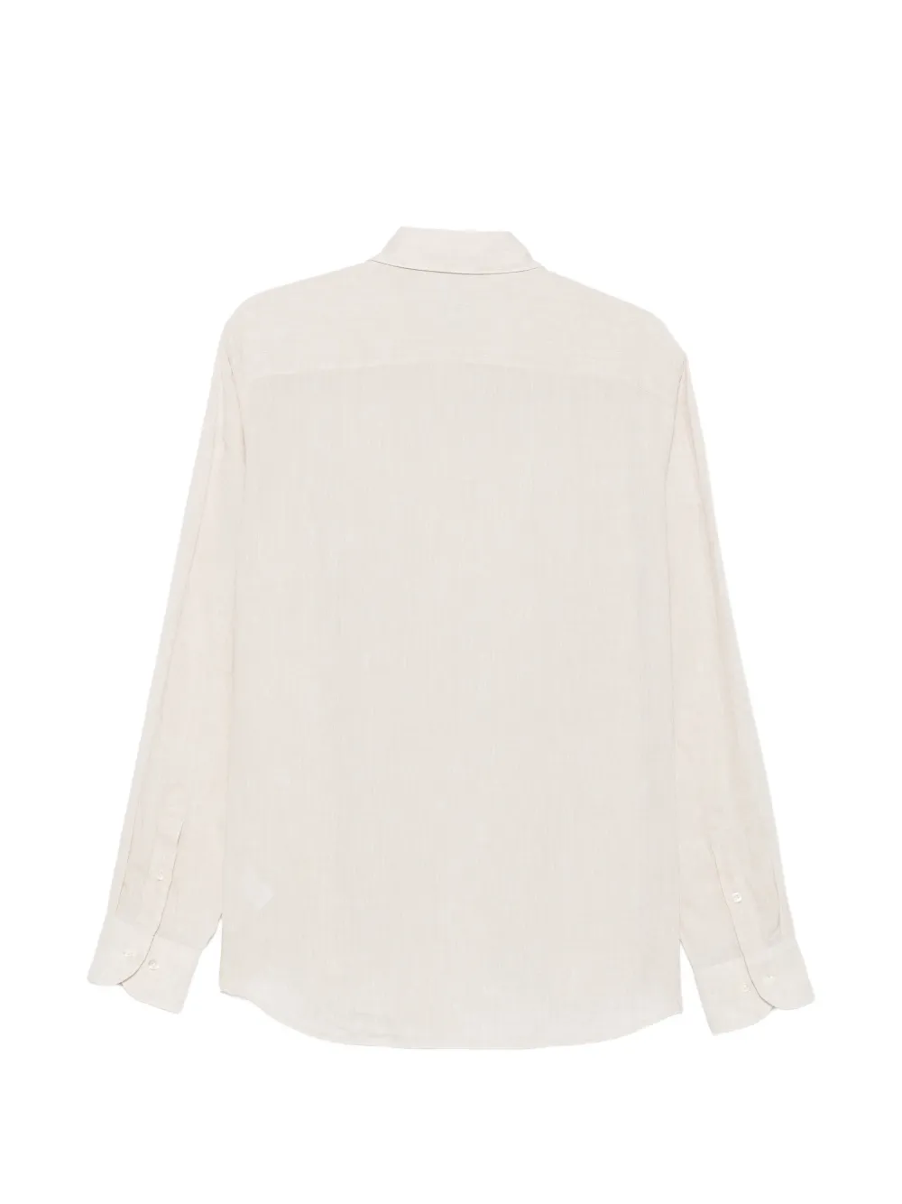 Profuomo Overhemd van Frans-linnenblend Beige