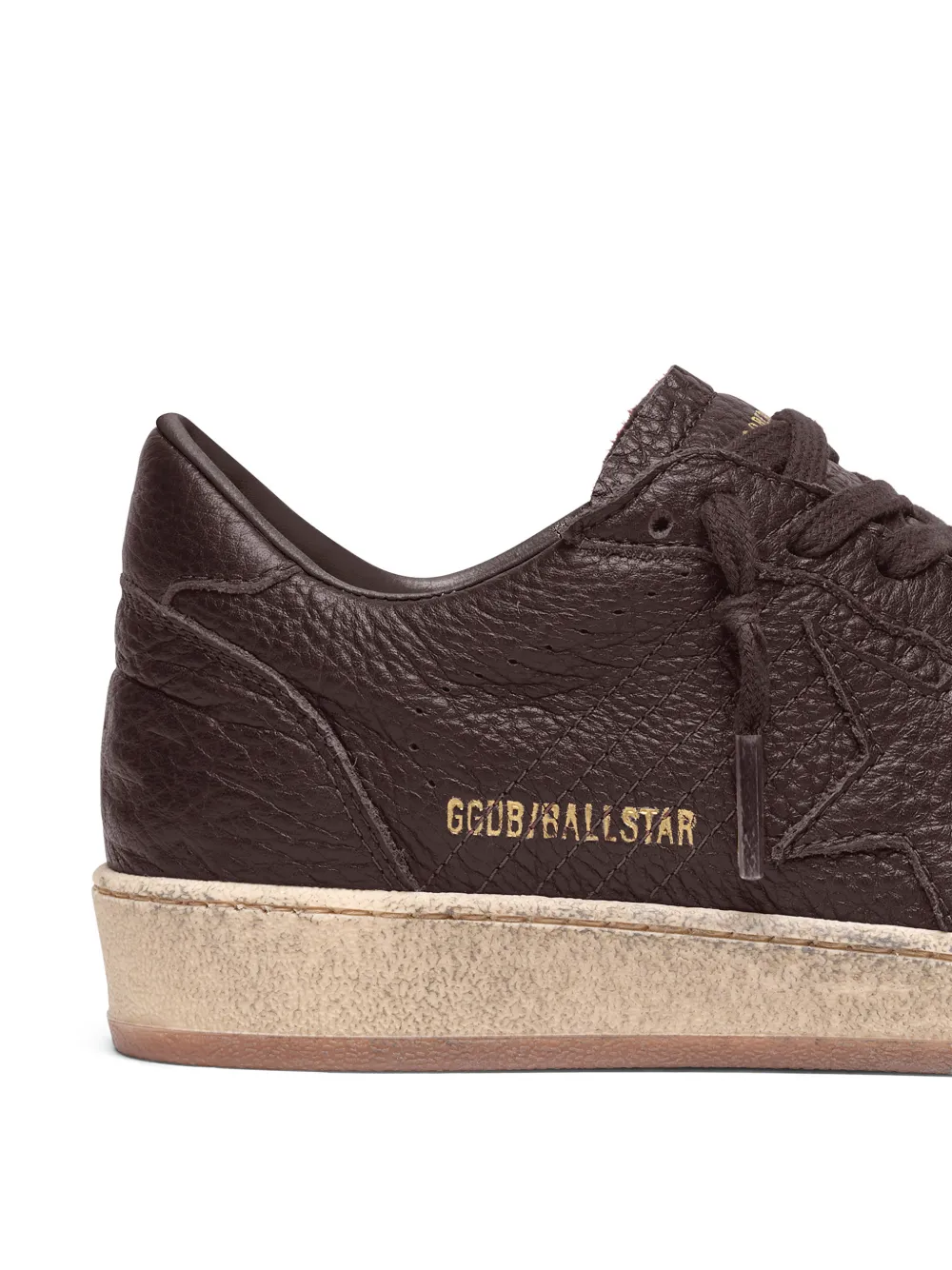 Golden Goose Ballstar leren sneakers met sterdetail Bruin